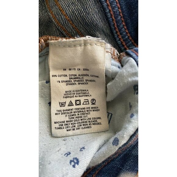 Anthropology Pilcro The Letterpress Hyphen Distress Cuffed Jeans 28x29 Stretch - Picture 8 of 10